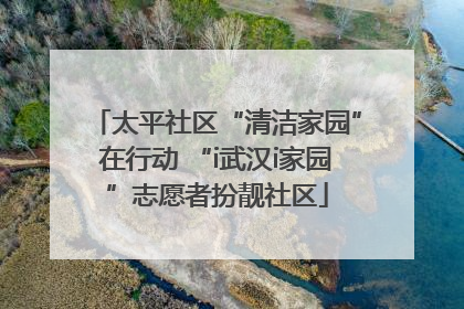 太平社区“清洁家园”在行动 “i武汉i家园”志愿者扮靓社区