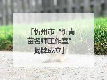 忻州市“忻青苗名师工作室”揭牌成立