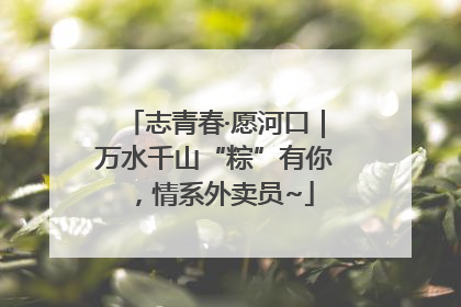 志青春·愿河口｜万水千山“粽”有你，情系外卖员~