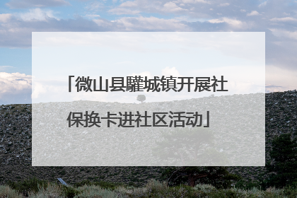 微山县驩城镇开展社保换卡进社区活动