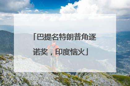 巴提名特朗普角逐诺奖，印度恼火