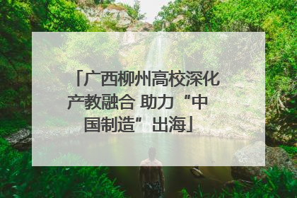 广西柳州高校深化产教融合 助力“中国制造”出海