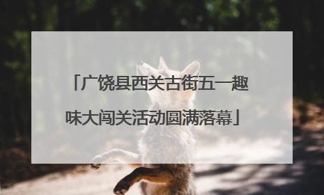 广饶县西关古街五一趣味大闯关活动圆满落幕