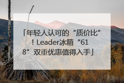 年轻人认可的“质价比”！Leader冰箱“618”双重优惠值得入手