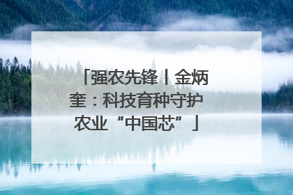 强农先锋丨金炳奎：科技育种守护农业“中国芯”