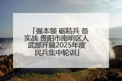 强本领 砺精兵 备实战 贵阳市南明区人武部开展2025年度民兵集中轮训