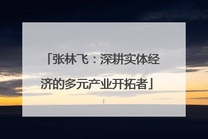 张林飞:深耕实体经济的多元产业开拓者