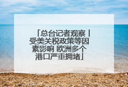 总台记者观察丨受美关税政策等因素影响 欧洲多个港口严重拥堵
