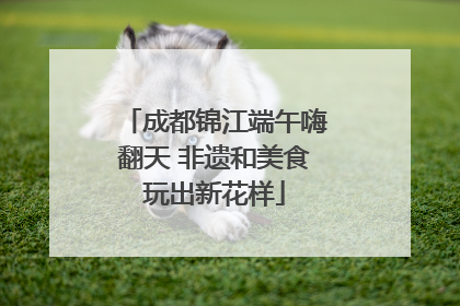 成都锦江端午嗨翻天 非遗和美食玩出新花样