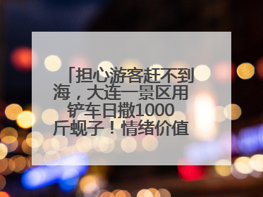 担心游客赶不到海，大连一景区用铲车日撒1000斤蚬子！情绪价值拉满！