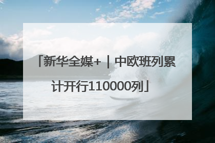 新华全媒+｜中欧班列累计开行110000列