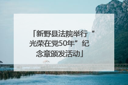 新野县法院举行“光荣在党50年”纪念章颁发活动