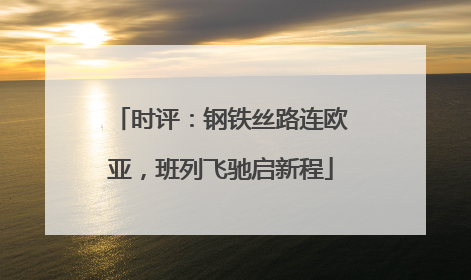 时评：钢铁丝路连欧亚，班列飞驰启新程