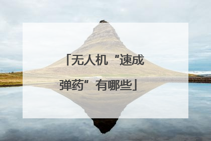 无人机“速成弹药”有哪些