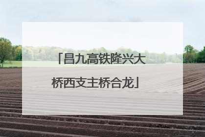 昌九高铁隆兴大桥西支主桥合龙