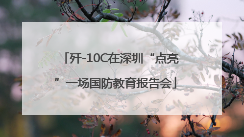 歼-10C在深圳“点亮”一场国防教育报告会