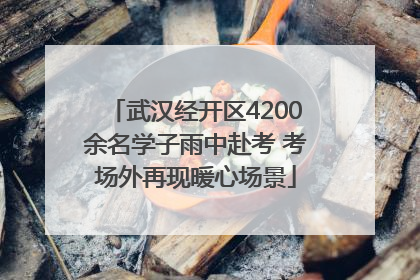 武汉经开区4200余名学子雨中赴考 考场外再现暖心场景