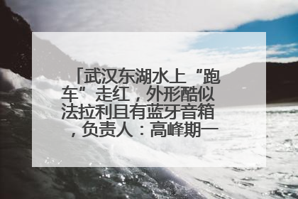 武汉东湖水上“跑车”走红，外形酷似法拉利且有蓝牙音箱，负责人：高峰期一两百人排队