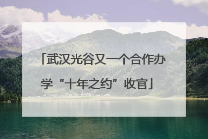 武汉光谷又一个合作办学“十年之约”收官