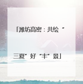 潍坊高密：共绘“三夏”好“丰”景