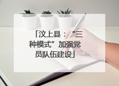 汶上县：“三种模式”加强党员队伍建设