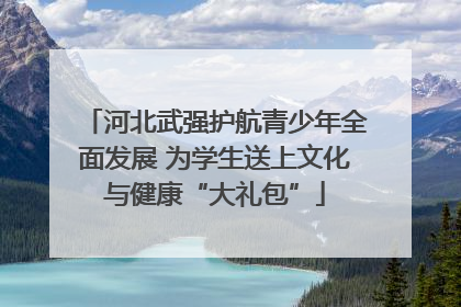 河北武强护航青少年全面发展 为学生送上文化与健康“大礼包”
