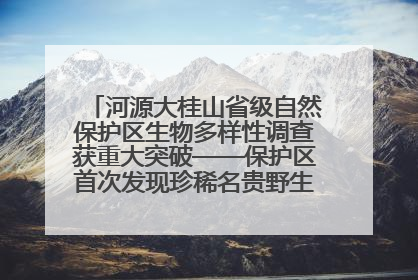 河源大桂山省级自然保护区生物多样性调查获重大突破——保护区首次发现珍稀名贵野生干巴菌与钝尾两头蛇