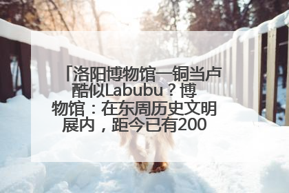 洛阳博物馆一铜当卢酷似Labubu？博物馆：在东周历史文明展内，距今已有2000多年历史