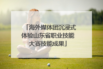 海外媒体团沉浸式体验山东省职业技能大赛技能成果
