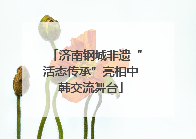 济南钢城非遗“活态传承”亮相中韩交流舞台