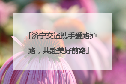 济宁交通携手爱路护路，共赴美好前路