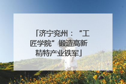 济宁兖州：“工匠学院”锻造高新精特产业铁军