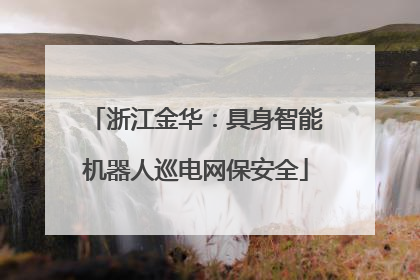 浙江金华：具身智能机器人巡电网保安全