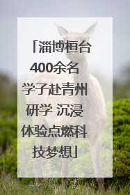 淄博桓台400余名学子赴青州研学 沉浸体验点燃科技梦想