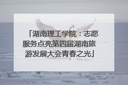 湖南理工学院：志愿服务点亮第四届湖南旅游发展大会青春之光