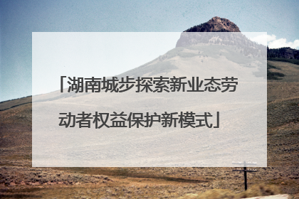 湖南城步探索新业态劳动者权益保护新模式