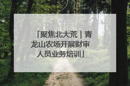 聚焦北大荒｜青龙山农场开展财审人员业务培训