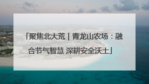 聚焦北大荒｜青龙山农场：融合节气智慧 深耕安全沃土