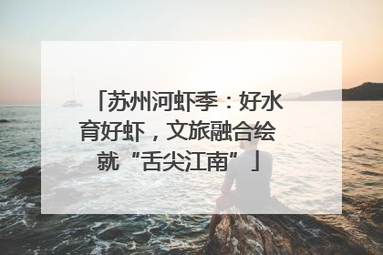 苏州河虾季：好水育好虾，文旅融合绘就“舌尖江南”