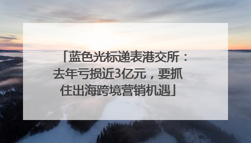 蓝色光标递表港交所：去年亏损近3亿元，要抓住出海跨境营销机遇