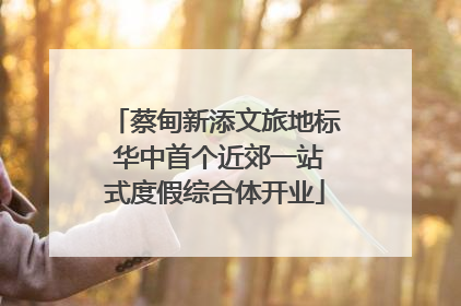 蔡甸新添文旅地标 华中首个近郊一站式度假综合体开业