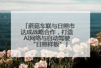 蘑菇车联与日照市达成战略合作，打造AI网络与自动驾驶“日照样板”