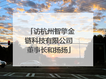访杭州智擎金链科技有限公司董事长和扬扬