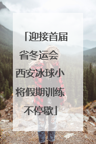 迎接首届省冬运会 西安冰球小将假期训练不停歇