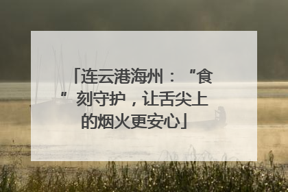 连云港海州：“食”刻守护，让舌尖上的烟火更安心