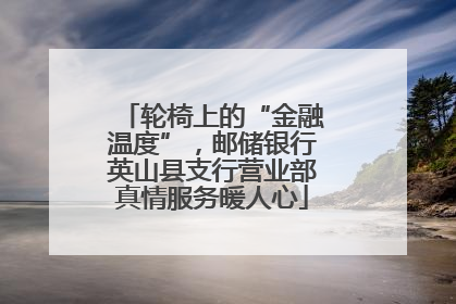 轮椅上的“金融温度”，邮储银行英山县支行营业部真情服务暖人心