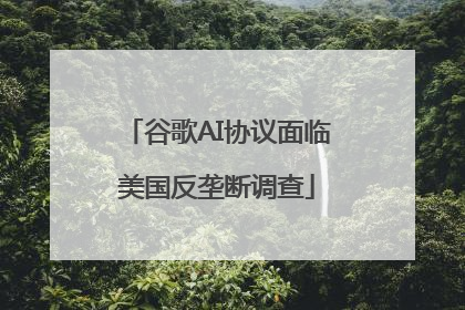 谷歌AI协议面临美国反垄断调查