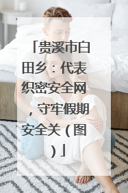 贵溪市白田乡：代表织密安全网，守牢假期安全关（图）