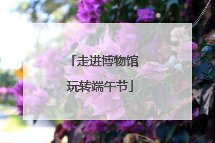 走进博物馆 玩转端午节
