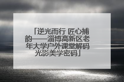 逆光而行 匠心捕韵——淄博高新区老年大学户外课堂解码光影美学密码